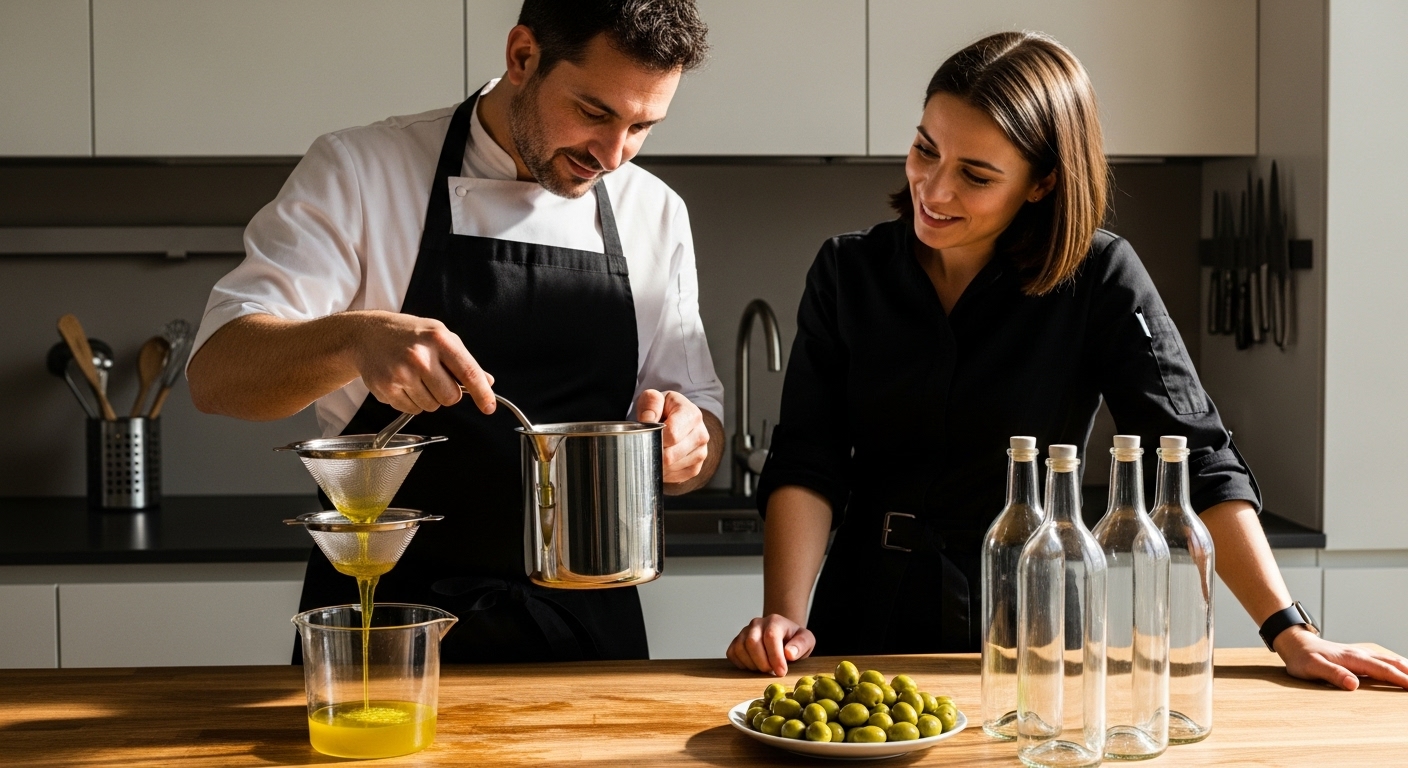 filtraggio olio cucina