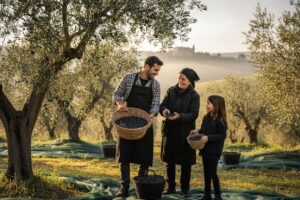 raccolta olive olio italiano