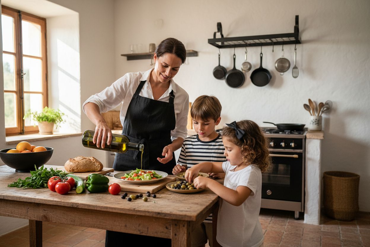 olio extravergine famiglia cucina